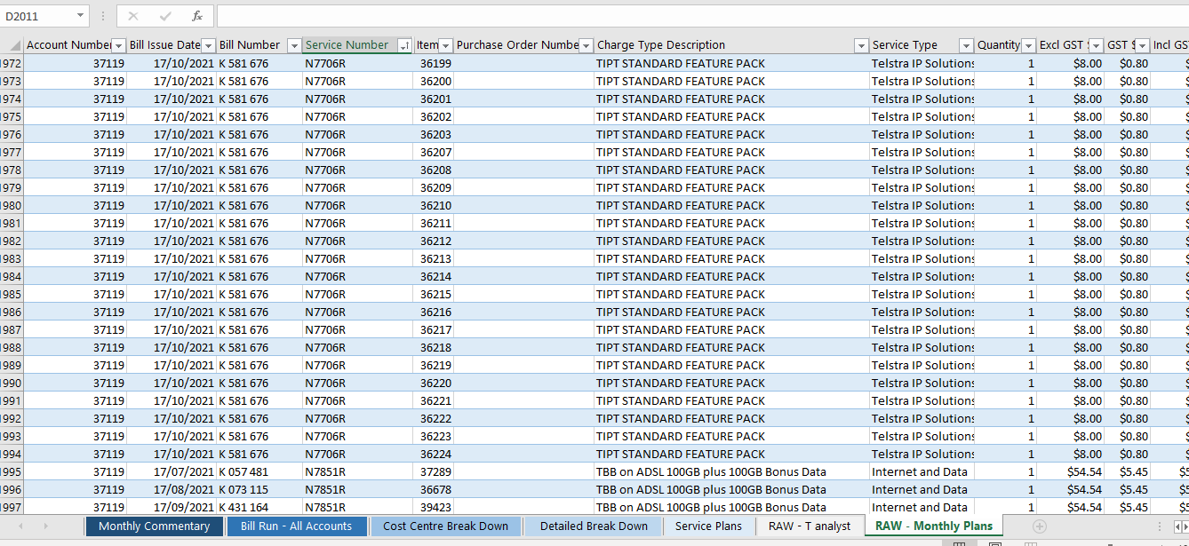 Jensen IPA service plans screenshot